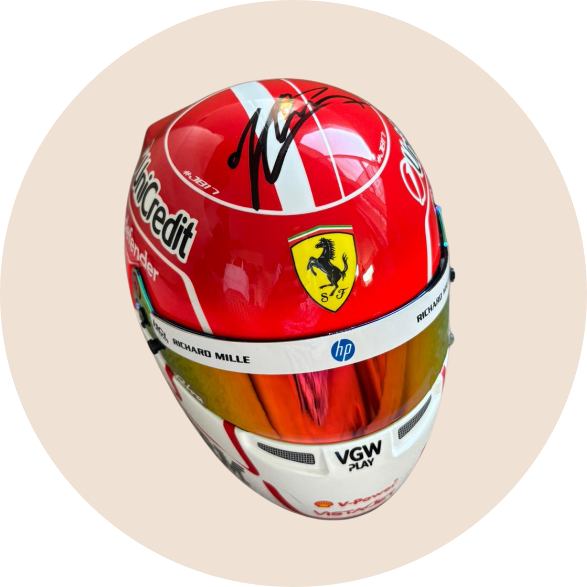 Casque miniature Charles Leclerc