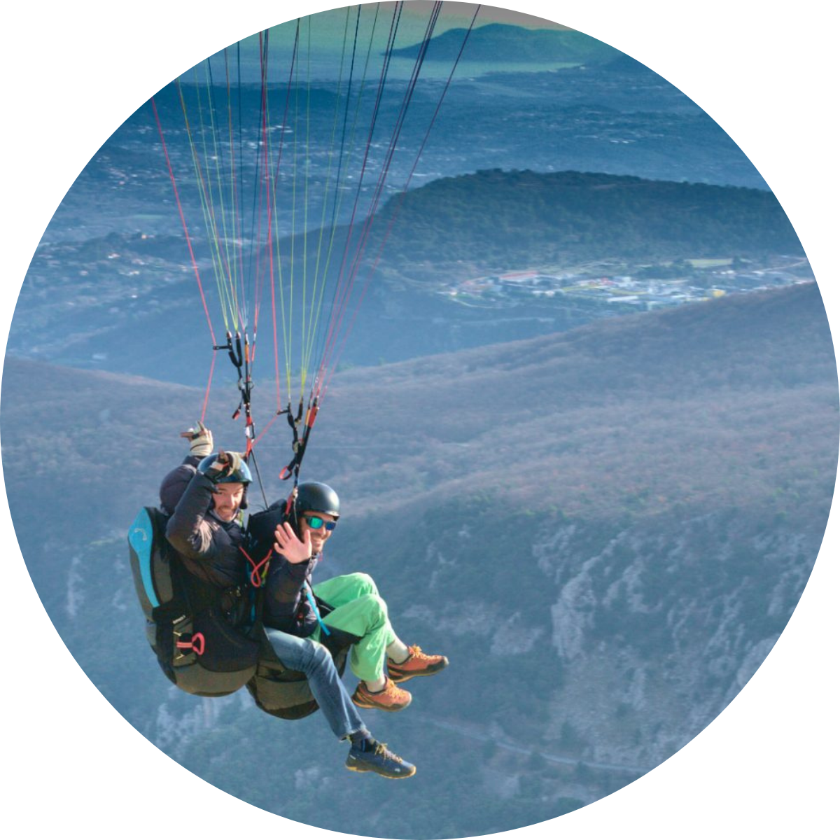 Vol parapente A Travers Ciel