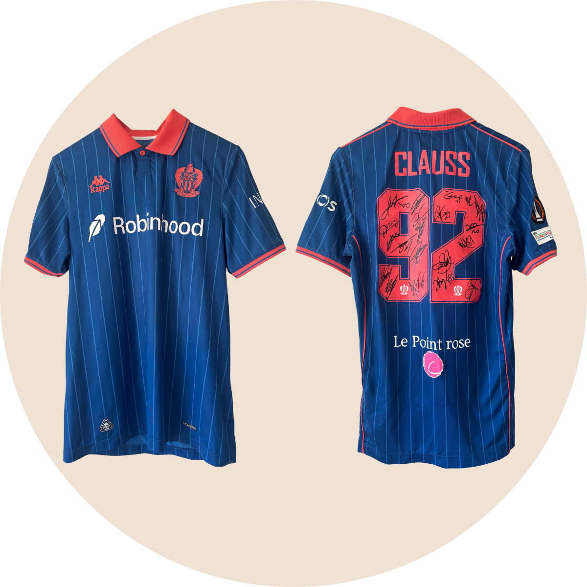 Maillot OGC Nice dédicacé